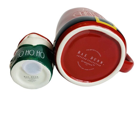 Rae Dunn Merry Christmas Gift Set Mug And Gnome HOHOHO Ornament Kitchen Decor - Picture 8 of 15